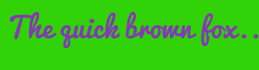 Image with Font Color 833AB4 and Background Color 31D207